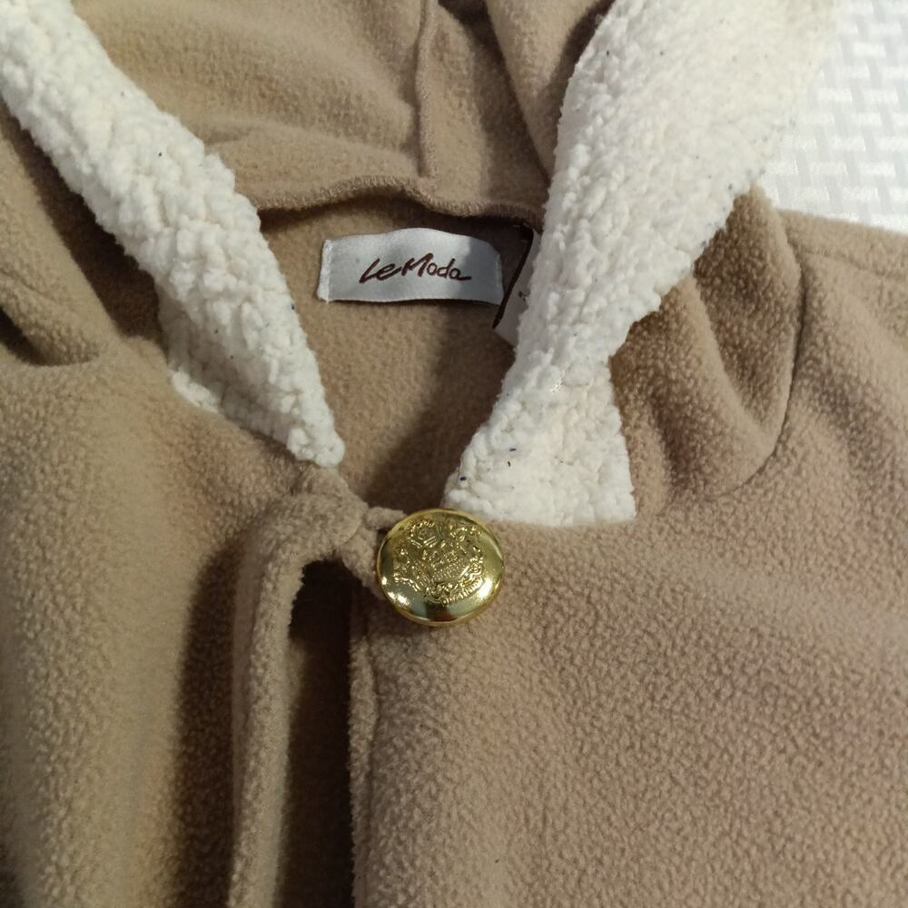 Le Moda Women's One-Size Cape Camel Poncho Cottagecore Lagenlook Boho Chic Cozy - Picture 3 of 7